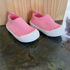Kids Pink Slip-On Sneakers